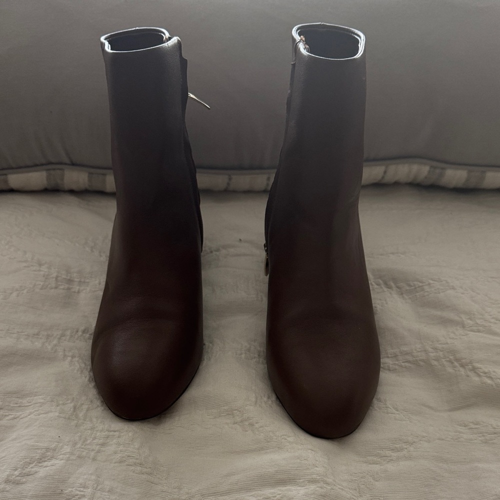 Ann Taylor Chocolate Brown Ankle Boots